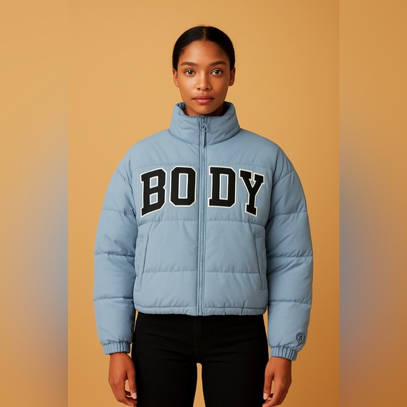 Body By Raven Tracy Jackets & Blazers - Blue Puffer Jacket